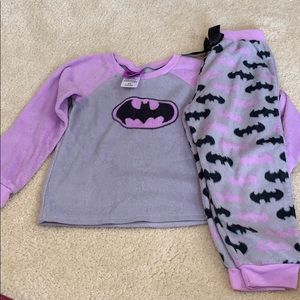 Soft Batman/batgirl pj set.